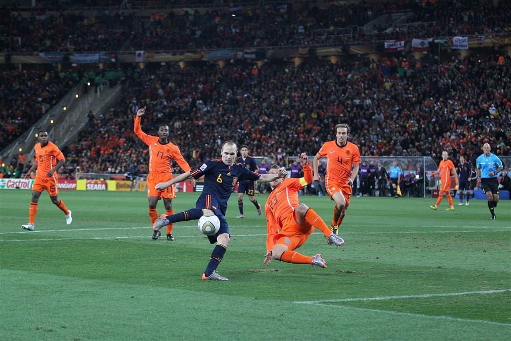 2010 wk finale nederland - spanje 0-1 Andrés Iniesta